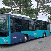 Bus mit Fahrradanhänger