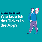 Wie lade ich mein Ticket in die NAH.SH-App?