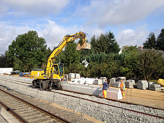 Bauarbeiten behindern Bahnverkehr