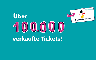 Über 100.000 verkaufte Deutschlandtickets bei NAH.SH. Über 100.000 verkaufte Deutschlandtickets bei NAH.SH.