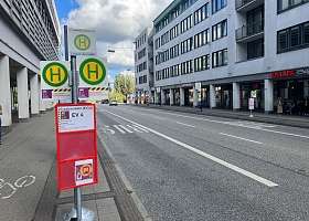 zentale Ersatzverkehr-Haltestelle Lübeck Hbf