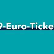weißer Text auf türkisem Hintergrund: 9-Euro-Ticket