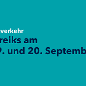 Text: Busverkehr: Streiks am 19. und 20. September