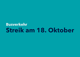 Streik im Busverkehr am 18. Oktober