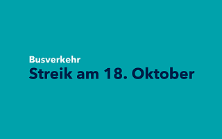 Streik im Busverkehr am 18. Oktober