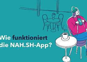 Schriftzug: Wie funktioniert die NAH.SH App?
