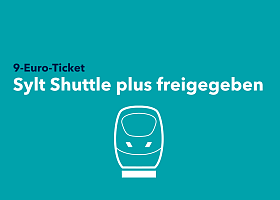 Sylt Shuttle plus freigegeben Schriftzug