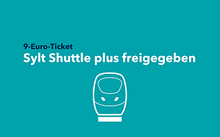 Sylt Shuttle plus freigegeben Schriftzug