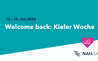 18. - 26 Juni 2022 Welcome back Kieler Woche Schriftzug
