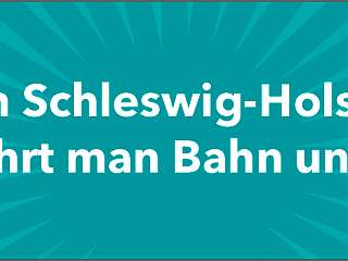 In Schleswig-Holstein fährt man Bahn und Bus.