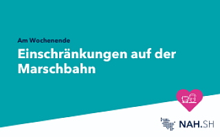 website marschbahn final Einschränkung auf der Marschbahn Schriftzug