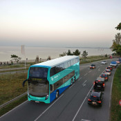 Fotomontage Doppelstockbus