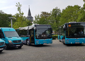 Bild von neuen Fahrzeugen im Busverkehr im Kreis Nordfriesland