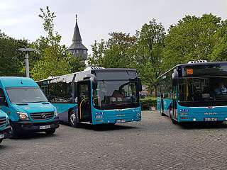 Bild von neuen Fahrzeugen im Busverkehr im Kreis Nordfriesland
