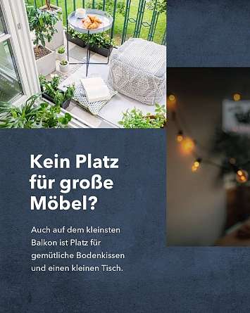 Kein Platz für große Möbel?