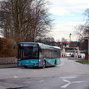Fahrender Bus in Rendsburg