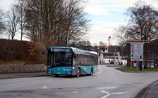Fahrender Bus in Rendsburg