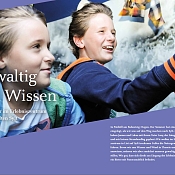 zwei Kinder im Erlebniszentrum Naturgewalten Sylt