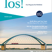 los! Titelblatt mit Blick auf eine Brücke 