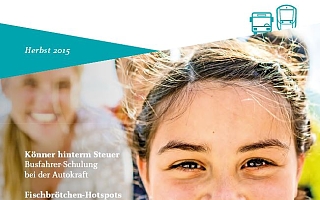 los! Titelblatt mit lachendem Kind