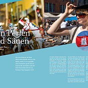 Frau auf Flohmarkt in Hamburg und passender Artikel zum Bild