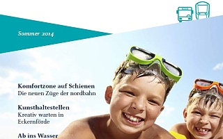 Titelblatt des los! Magazins, zwei Kinder mit Taucherbrille auf der Stirn