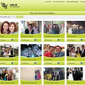 Webseite mit vielen hochgeladenen Bildern