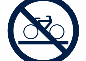Durchgestrichenes Fahrrad Icon