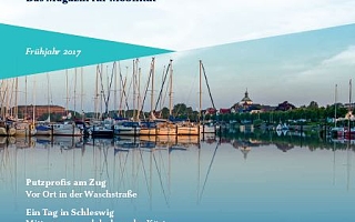 los! Titelblatt mit Blick auf Schleswiger Hafen