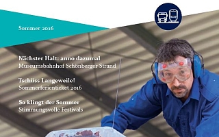 los! Titelblatt mit Mann in Arbeitskleidung