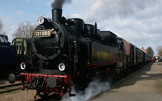 alter Dampflokomotive (VVM Museumsbahn)