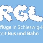 Blaues Bild mit sorglos Schriftzug