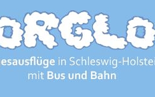 Blaues Bild mit sorglos Schriftzug