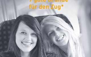 zwei Frauen im Zug mit Bildüberschrift: Die Besser fahrer